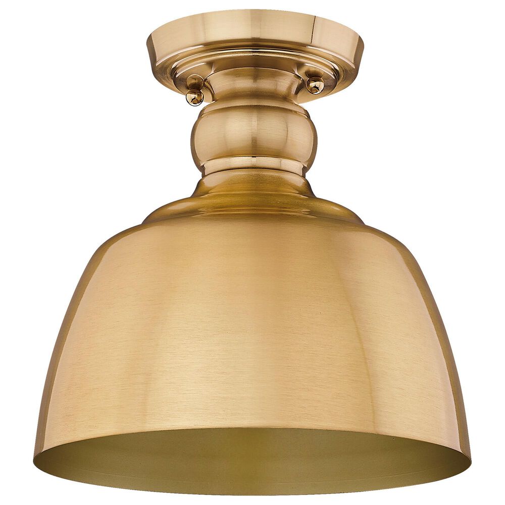 Golden Lighting Holmes 1-Light Flush Mount in Modern Brushed Gold, , large