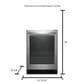 Whirlpool 5.2 Cu. Ft. 25" Wide Undercounter Beverage Center in Stainless Steel, , large
