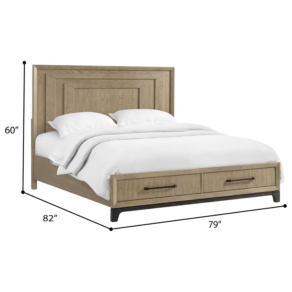 Emerald Home Furnishings Sutton Place King Storage Bed in Caramel and Cocoa, , large