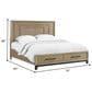 Emerald Home Furnishings Sutton Place King Storage Bed in Caramel and Cocoa, , large