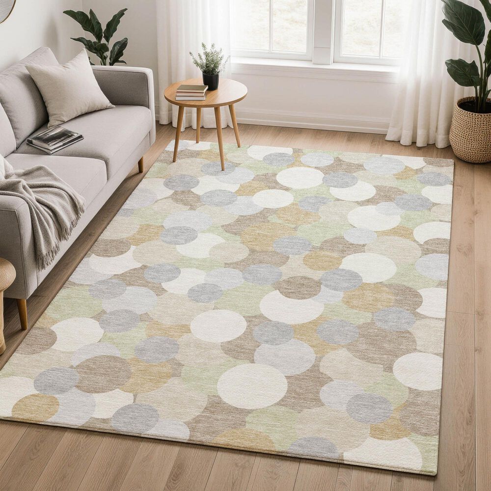 Dalyn Rug Company Kenner Khaki 6'6" x 9'6" Indoor/Outdoor Area Rug, , large