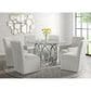 Mayberry Hill Merlin and Nero 5-Piece Round Dining Set in Clear and Chrome, , large