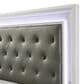 Crown Mark Lyssa Queen Upholstered Panel Bed with LED Lights in Frost, , large