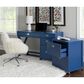 Linon Home Decor Peggy Side Storage Desk in Navy, , large