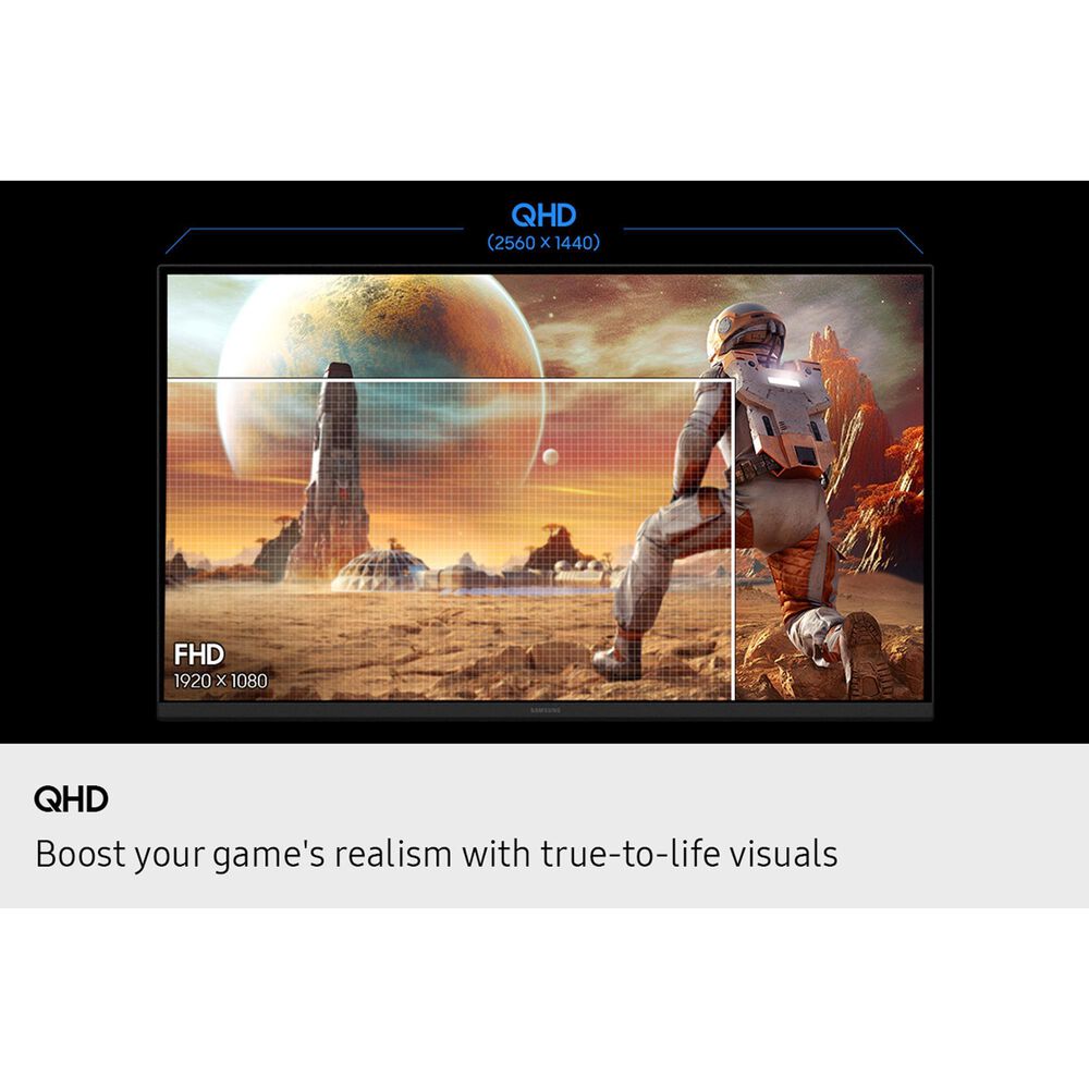 Samsung Odyssey 32" G50F QHD Gaming Monitor in Black, , large