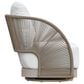 Safavieh Adelandra Outdoor Swivel Chair in White, , large
