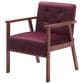 HOMLUX Arm Chair with Tufted Back and High-Density Foam in Rose, , large