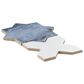 Soho Studio Malta Denim Blue Star and White Cross 6" x 6" Matte Porcelain Tile Kit, , large
