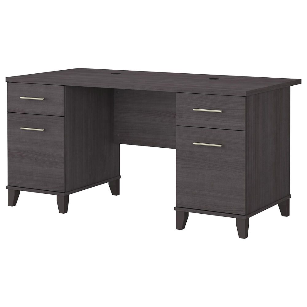 Bush Somerset 60&quot; Desk in Storm Gray, , large