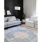 Loloi II Layla LAY-07 3"6" x 5"6" Blue and Tangerine Area Rug, , large