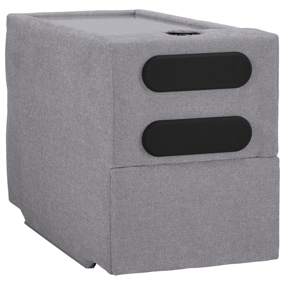 Ashley Modmax 3-Piece Stationary Loveseat with Audio Console in Granite, , large