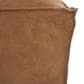 Maple and Jade 35" Low Profile Square Stuffed Pouf in Brown, , large