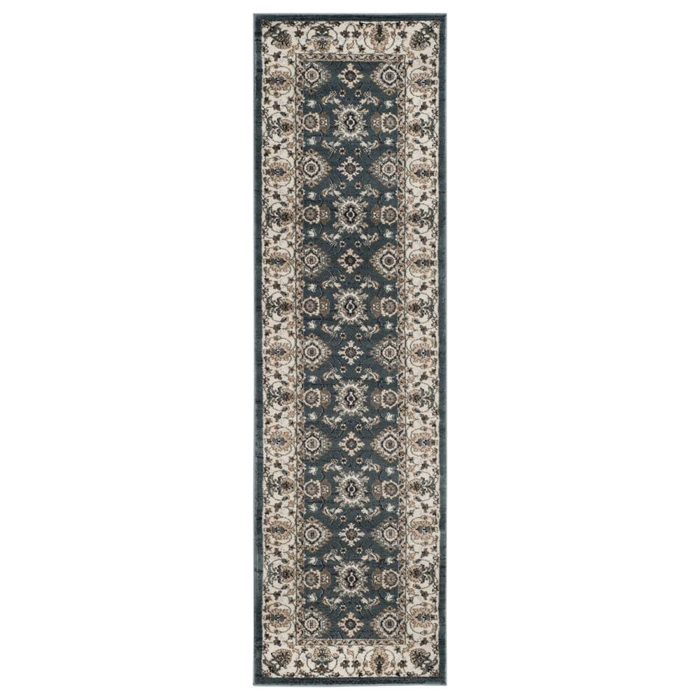 Safavieh Lyndhurst 2"3" x 12" Teal and Cream Runner, , large