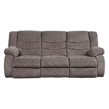 Signature Design by Ashley Tulen Manual Reclining Sofa in Gray, , large