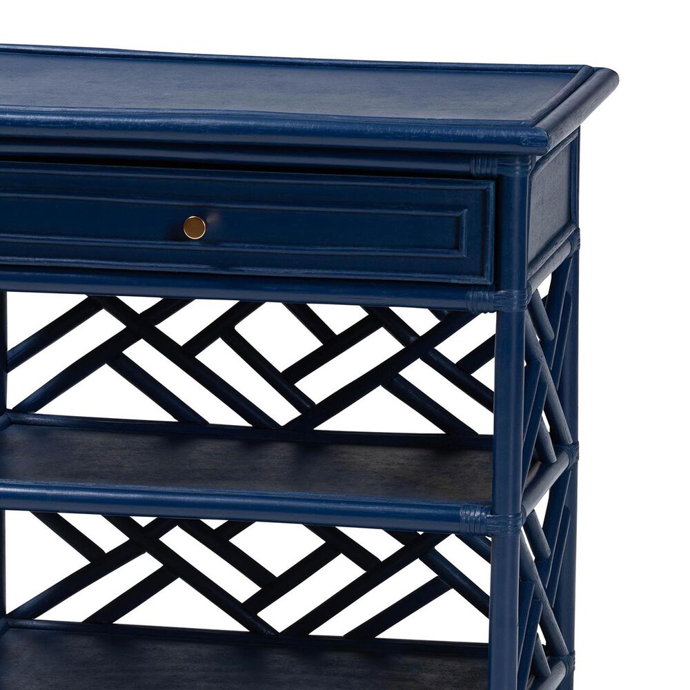 Baxton Studio Tiaret 1-Drawer Nightstand in Blue, , large
