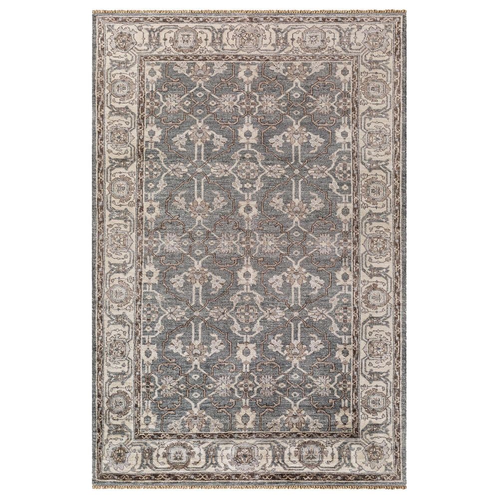 Surya Theodora 6" x 9" Gray, Slate and Dark Brown Area Rug, , large