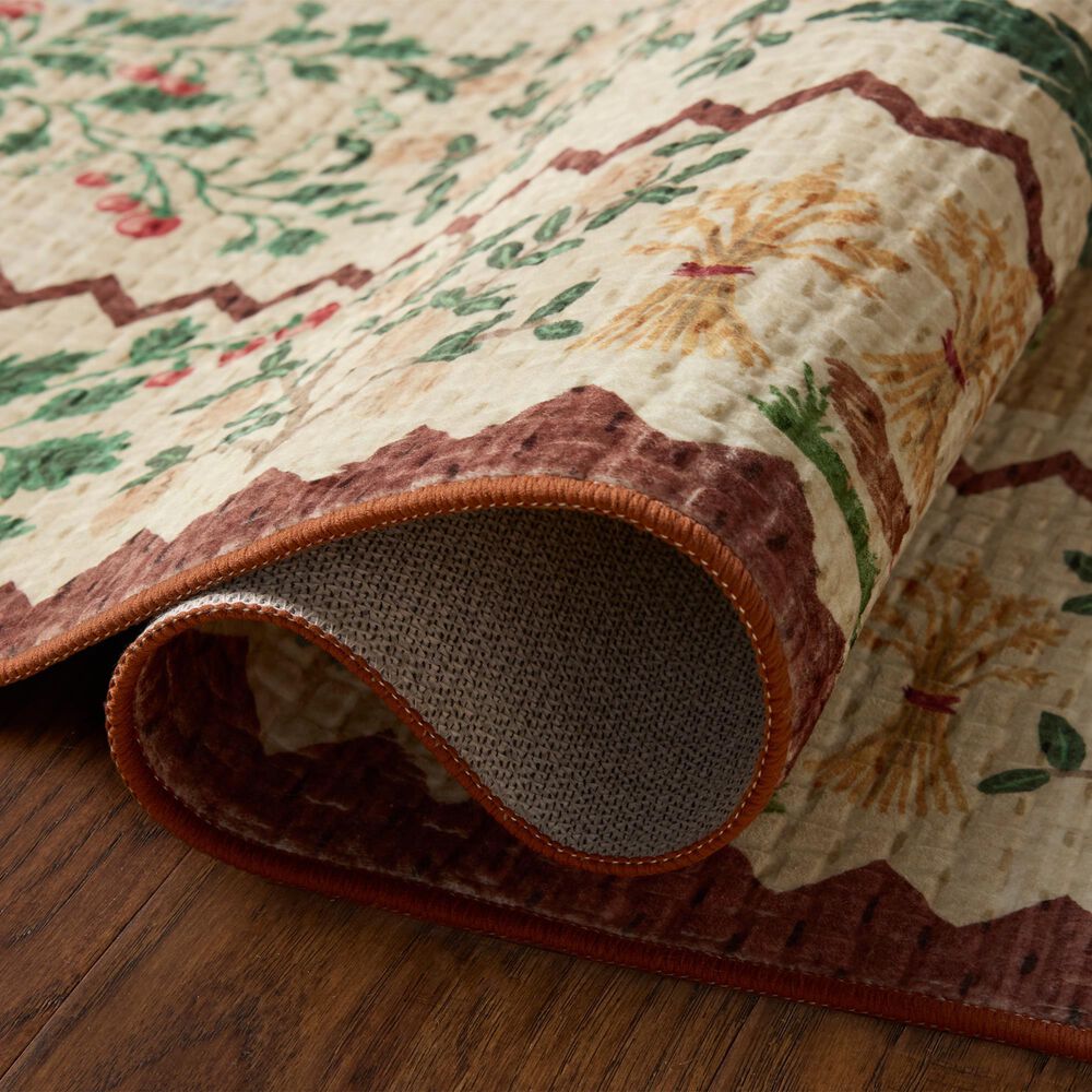 Rifle Paper Co. x Loloi Orchard Antique Ivory and Multicolor 2'3" x 3'9" Area Rug, , large