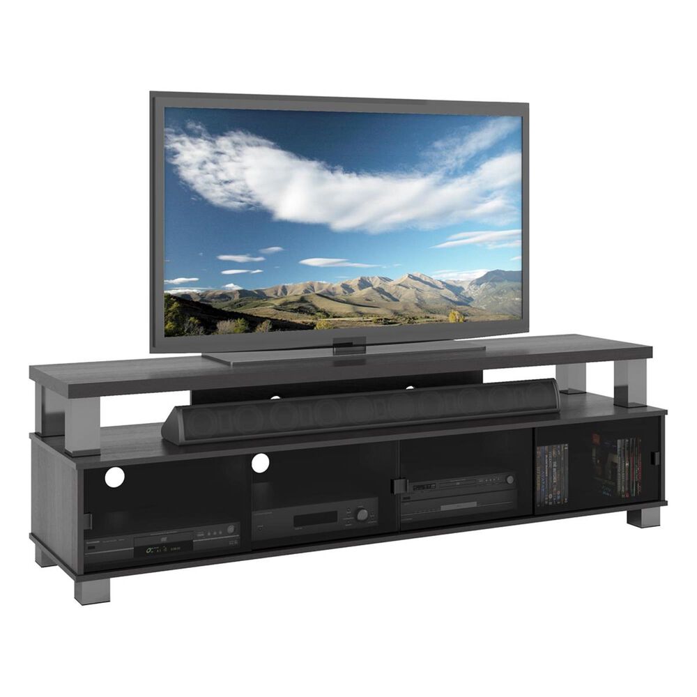 CorLiving 75&quot; 2-Tier TV Stand  in Ravenwood Black, , large