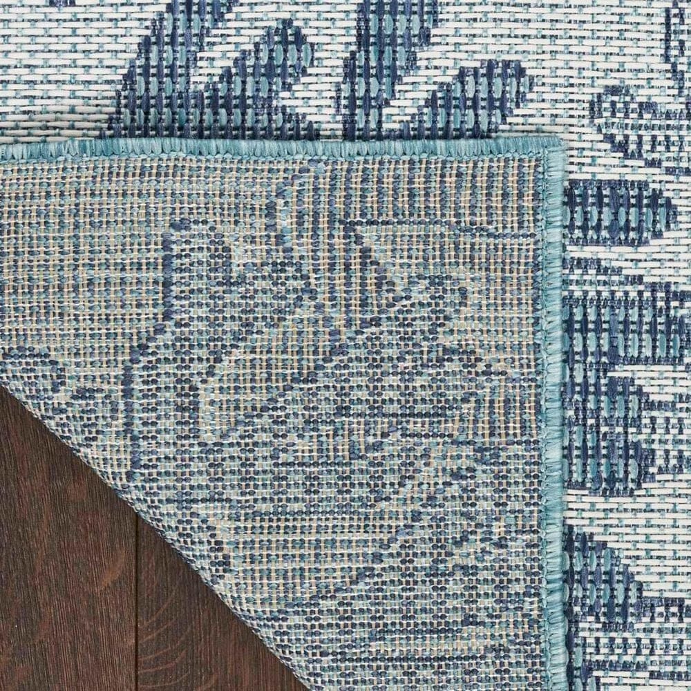 Nourison Garden Oasis Nautical Blue 5&#39; x 7&#39; Indoor/Outdoor Area Rug, , large
