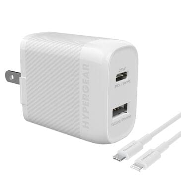 Hypercel SpeedBoost 25W PD Lightning Wall Kit in White, , large