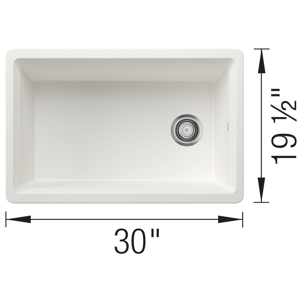Blanco Inteos 30&quot; Undermount Single Bowl Kitchen Sink in White, , large