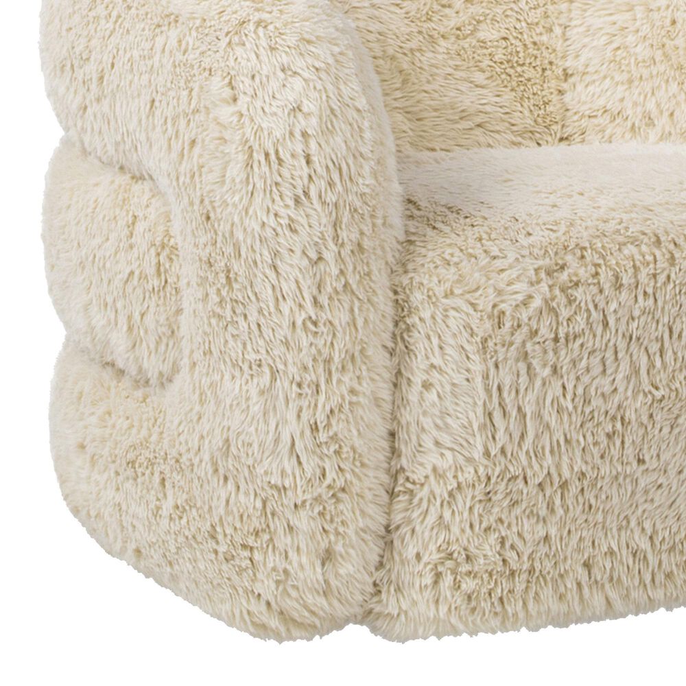 Jennifer Taylor Home Colt Swivel Arm Chair in Cream Beige, , large