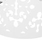 Hearth and Haven Outdoor End Side Table with Floral Pattern in White, , large