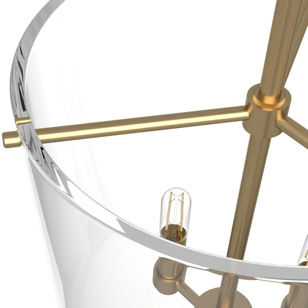 Hunter Sacha 3-Light Cloche Pendant in Alturas Gold, , large