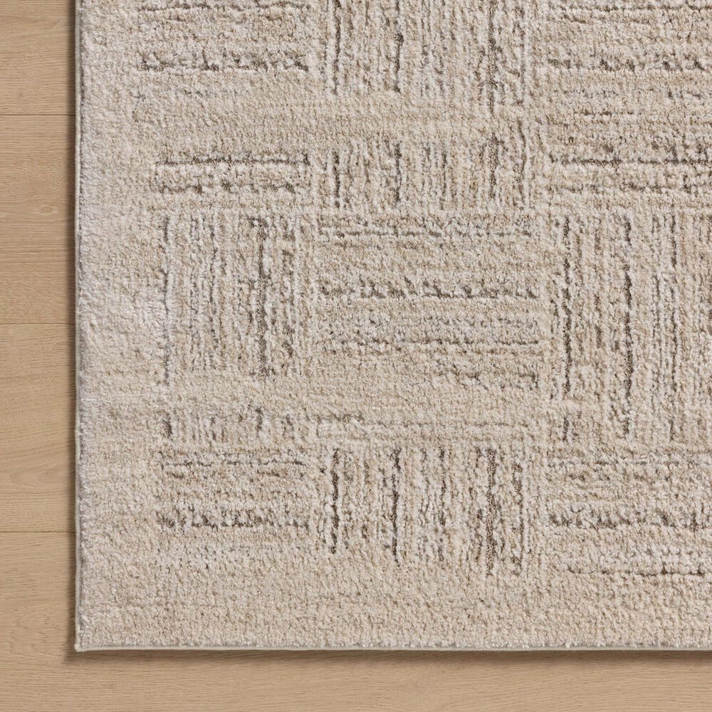 Amber Lewis x Loloi Monty 2&#39;7&quot; x 8&#39; Ivory and Taupe Runner, , large