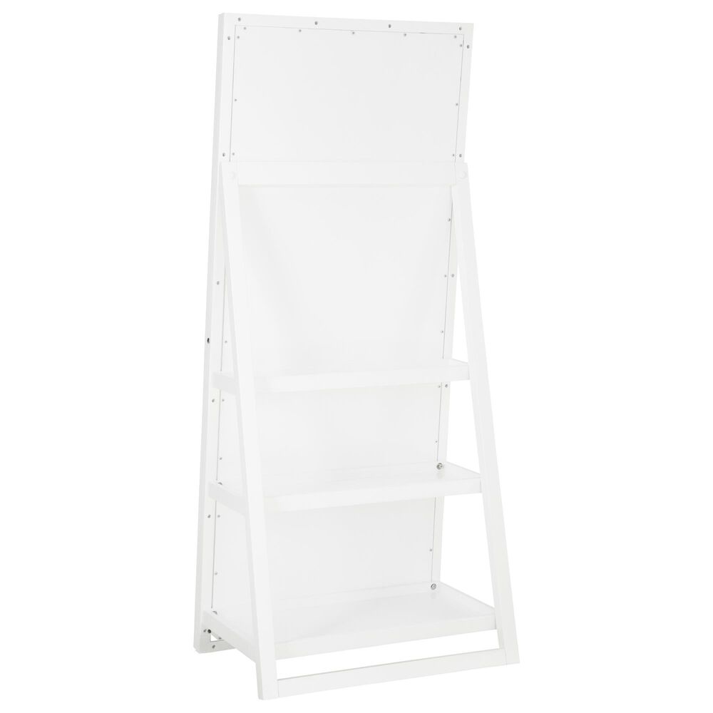 Ashley Evesen Floor Standing Mirror with Shelves in White, , large