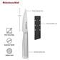 KitchenAid Gourmet 3.5" Serrated Paring Knife with Blade Cover in Stainless Steel and Black, , large