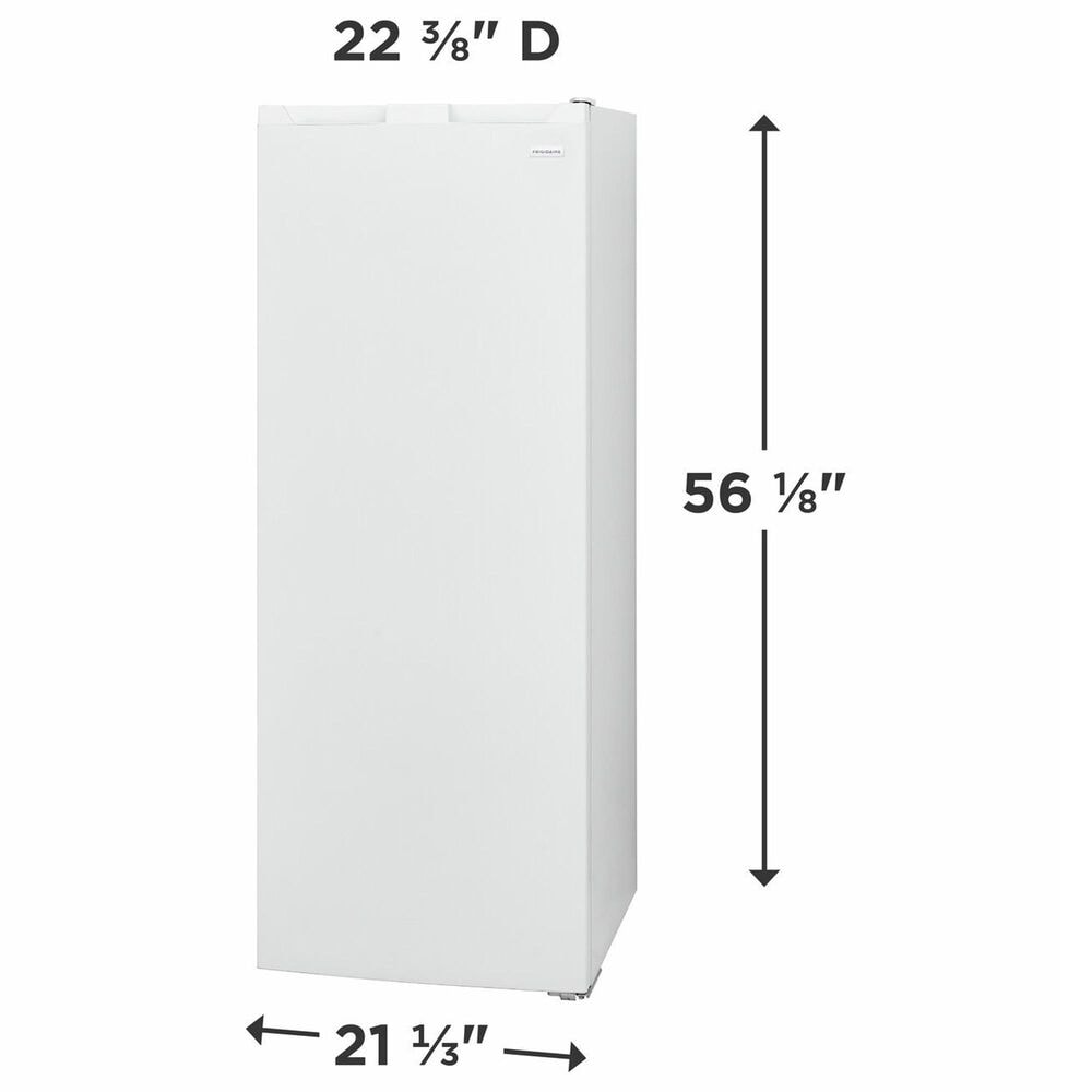 Frigidaire 7 Cu. Ft. Garage Ready Upright Freezer in White, , large
