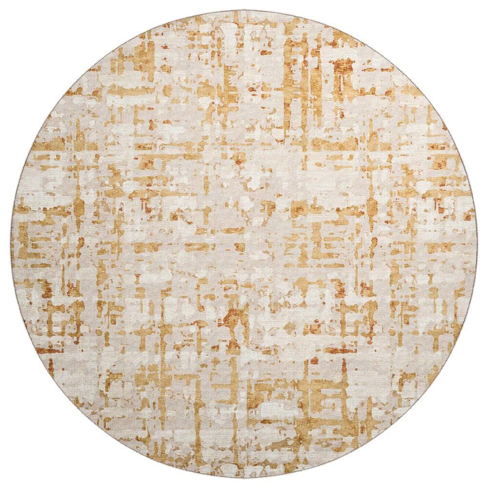 Dalyn Rug Company Brisbane 8" Round Khaki Area Rug, , large