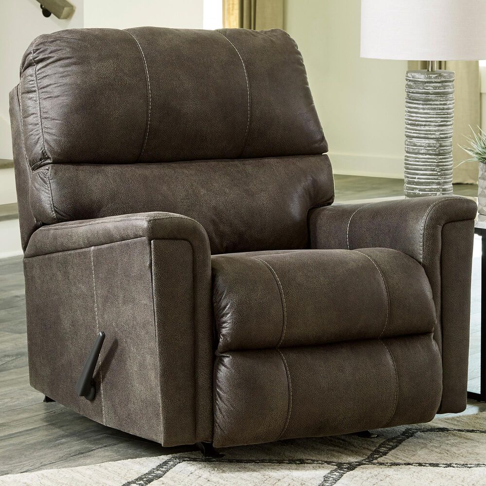 Ashley Navi Rocker Recliner in Smoke, , large