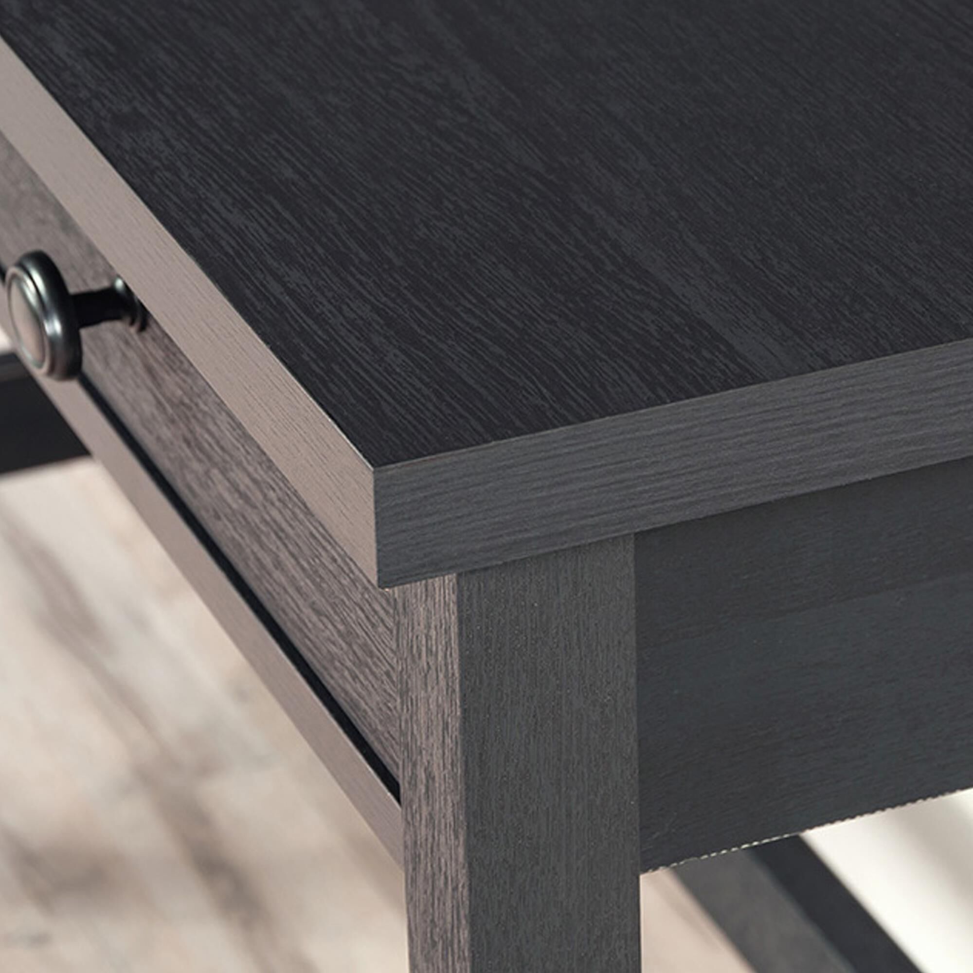 Sauder Rustic Writing Desk in Raven Oak