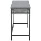 Sauder Market Commons Writing Desk in Slate Gray and Black, , large