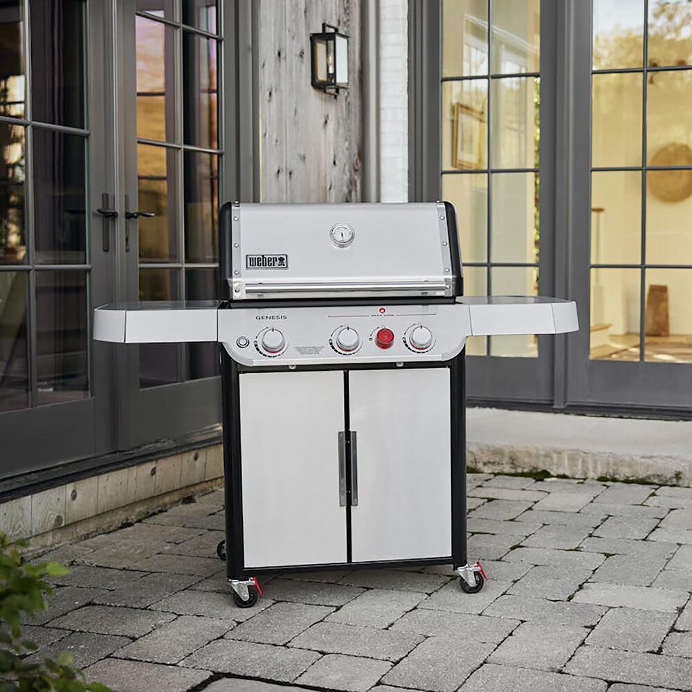 Weber Genesis S-325 Liquid Propane Gas Grill in Stainless Steel, , large
