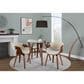 Lumisource Folia Dining Table in Walnut and Clear - Table Only, , large