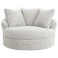 Ashley Cuddle Plush Oversized Swivel Accent Chair in Arctic, , large