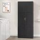 Sauder Select Collection 2-Door Storage Cabinet with Shelves in Black, , large