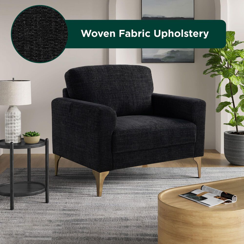 Lifestyle Solutions Mercer Accent Chair in Black, , large