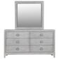 Urban Home Boho Chic Dresser and Mirror in Washed White, , large