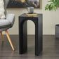 Maple and Jade Cutout Arch End Table in Black, , large