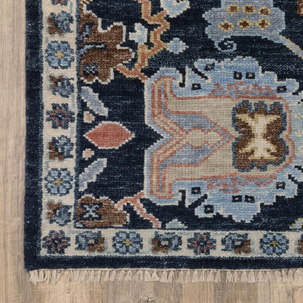 Oriental Weavers Majorca MAJ02 Blue and Multicolor 6&#39; x 9&#39; Area Rug, , large