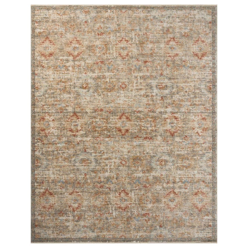 Loloi Heritage 9" x 12" Grey and Sunset Area Rug, , large