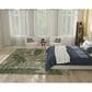 Nourison Garden Oasis GOA02 Ivory and Green 8" x 10" Indoor/Outdoor Area Rug, , large