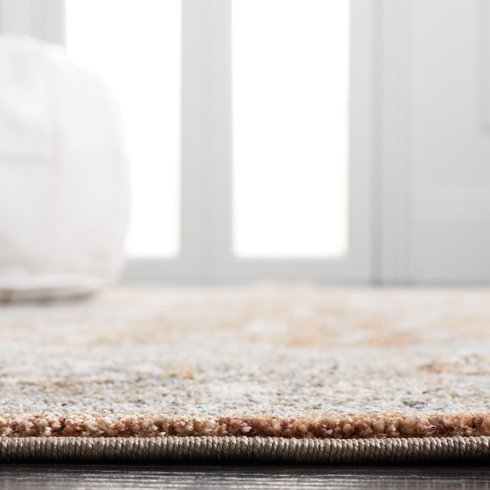 Safavieh Jasmine 4&#39;5&quot; x 6&#39;5&quot; Orange and Grey Area Rug, , large