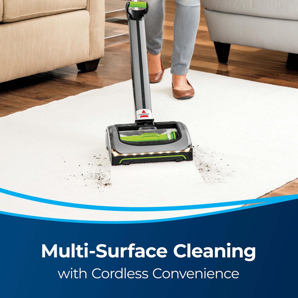Bissell AirRam Cordless Stick Vacuum in Titanium and Chacha Lime, , large