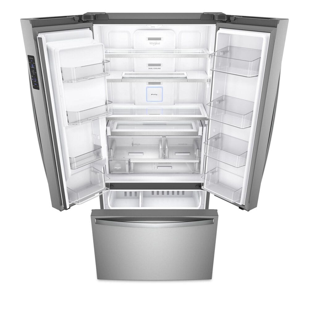 Whirlpool 23.8 Cu. Ft. Counter-Depth French Door Refrigerator in Fingerprint Resistant Stainless Steel, , large