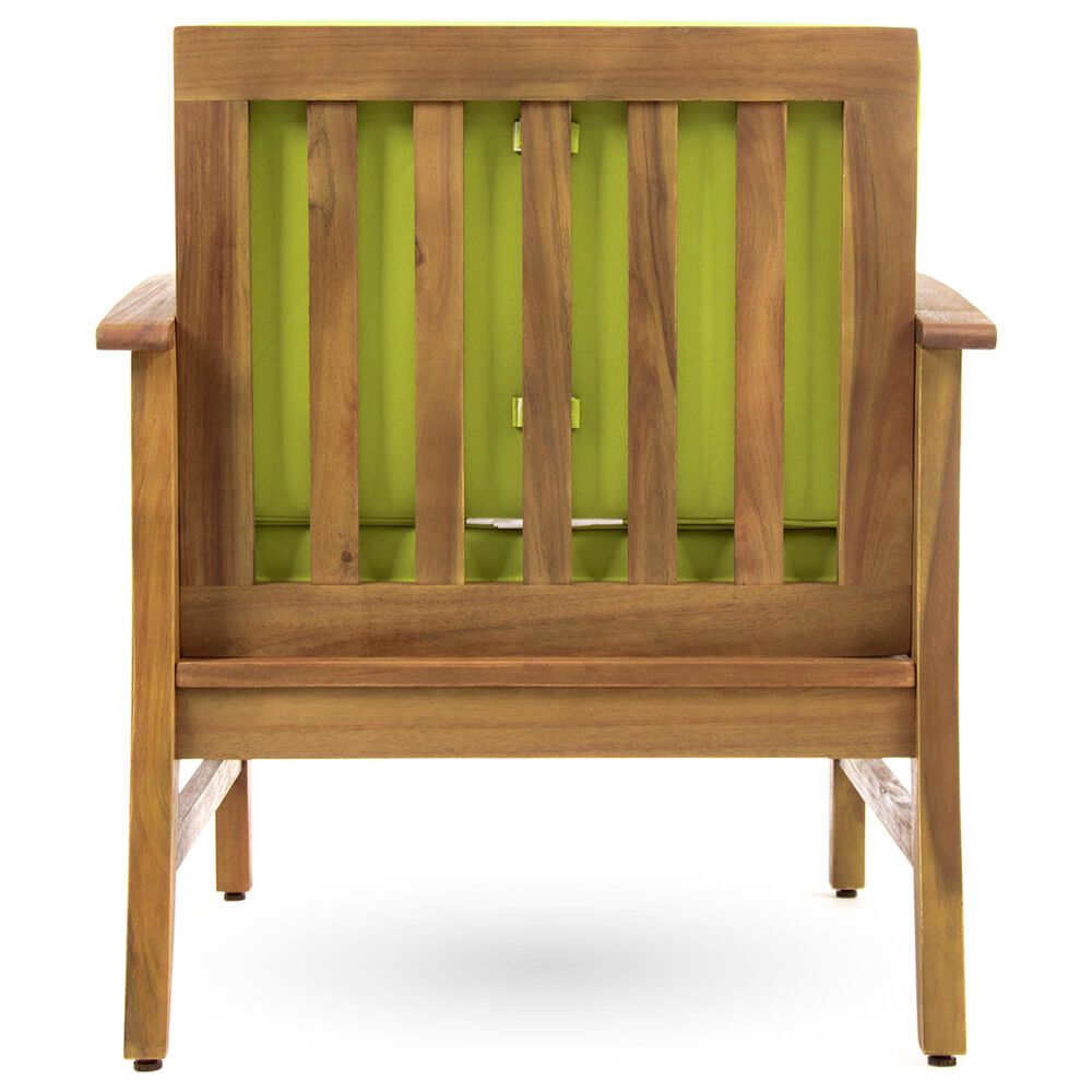 Hearth and Haven Perla Patio Club Chair with Cushions in Green, , large